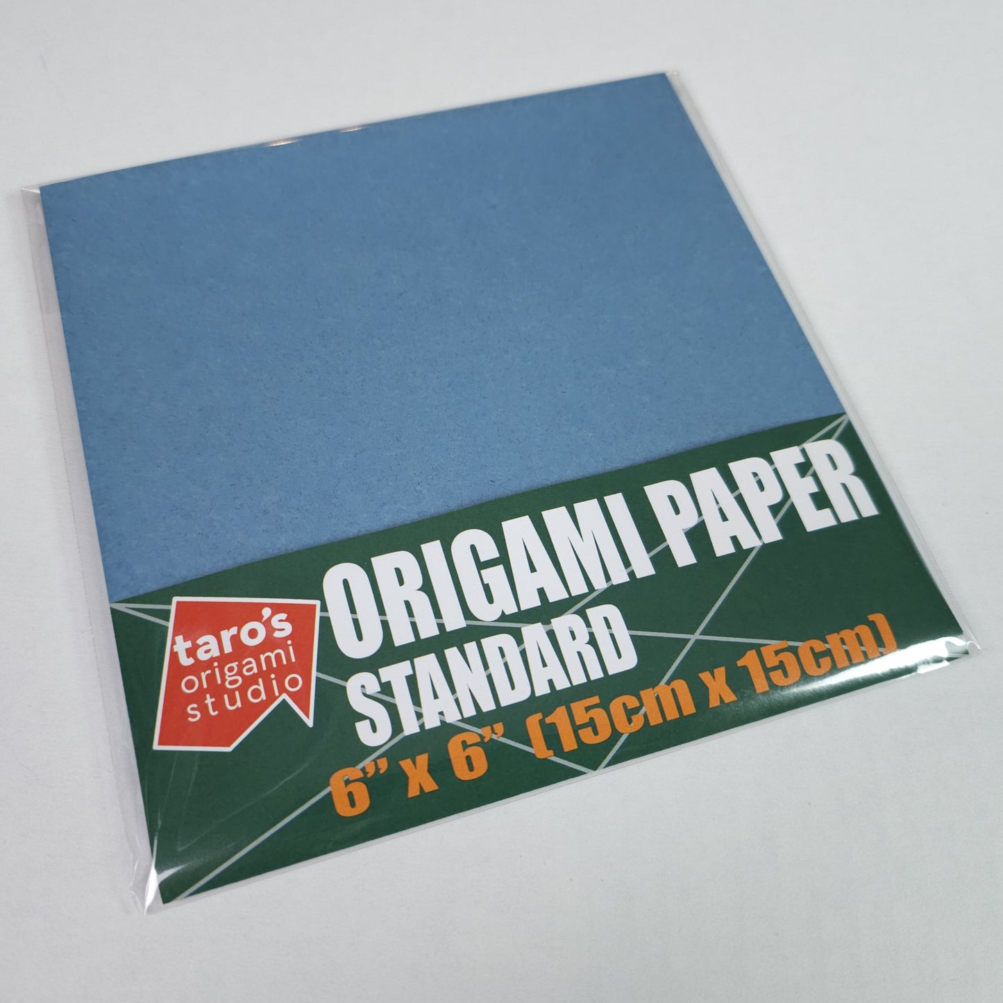 Standard 6 Inch One Sided Single Color (Blue Grey) 50 Sheets (All Same Color) Square Easy Fold Premium Japanese Paper for Beginners (Made in Japan)