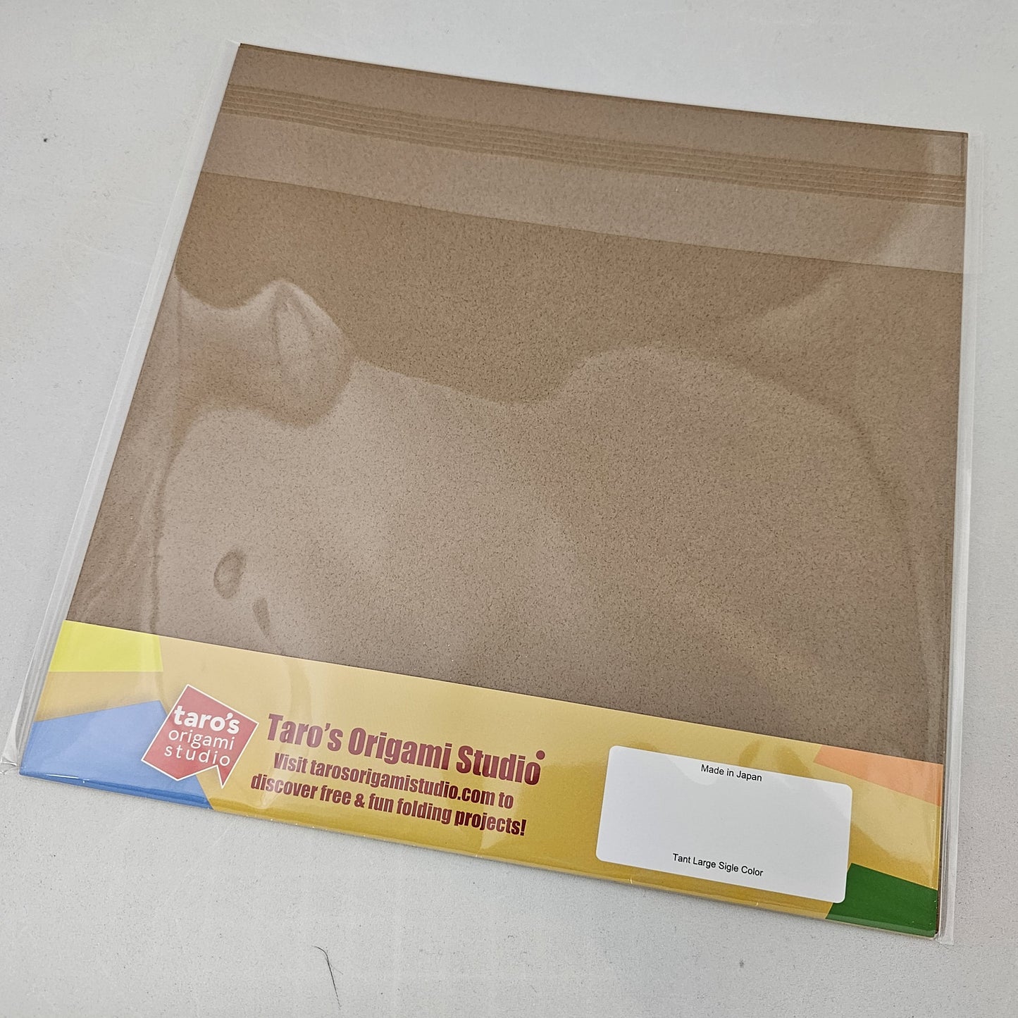 TANT Large 10 Inch (25 cm) Double Sided Single Color (Dark Brown) 20 Sheets (All Same Color) for Origami Artist from Beginner to Expert (Made in Japan)
