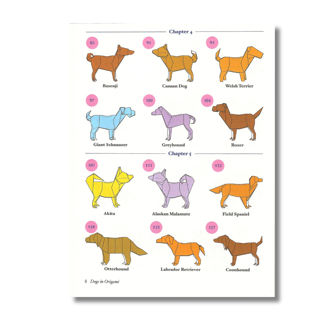 Dogs in Origami: 30 Breeds from Terriers to Hounds