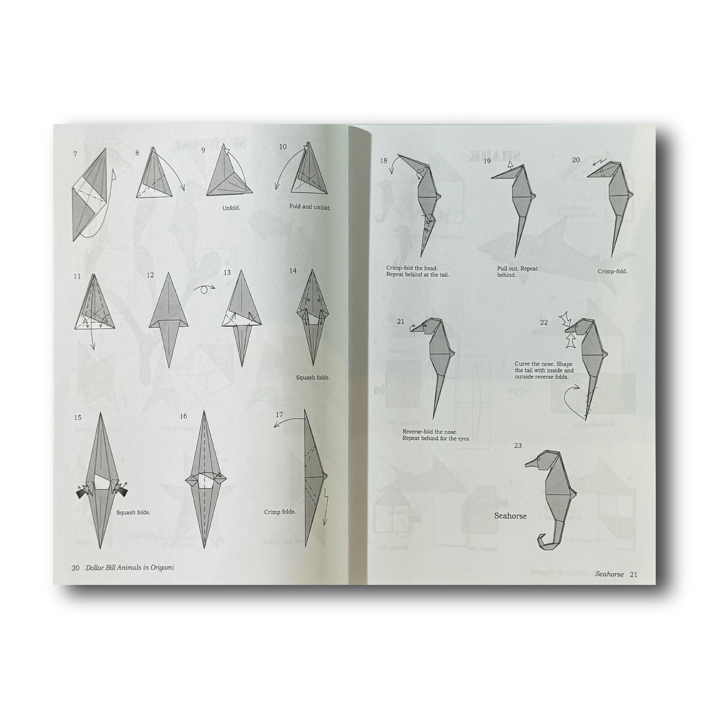 Dollar Bill Animals in Origami