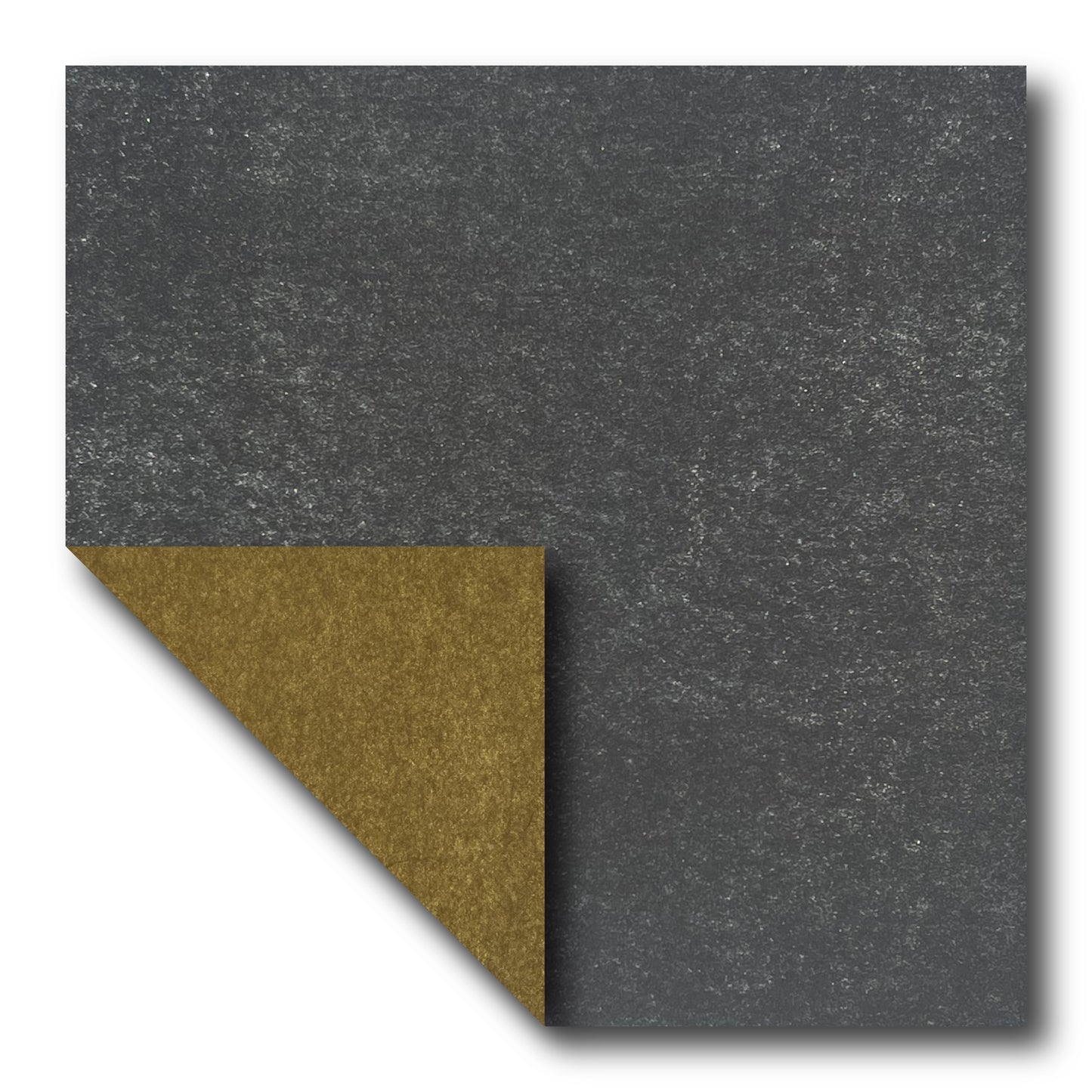 Double Tissue Foil Origami (Dual Color: Black Pearl/Gold) (Sold per sheet)