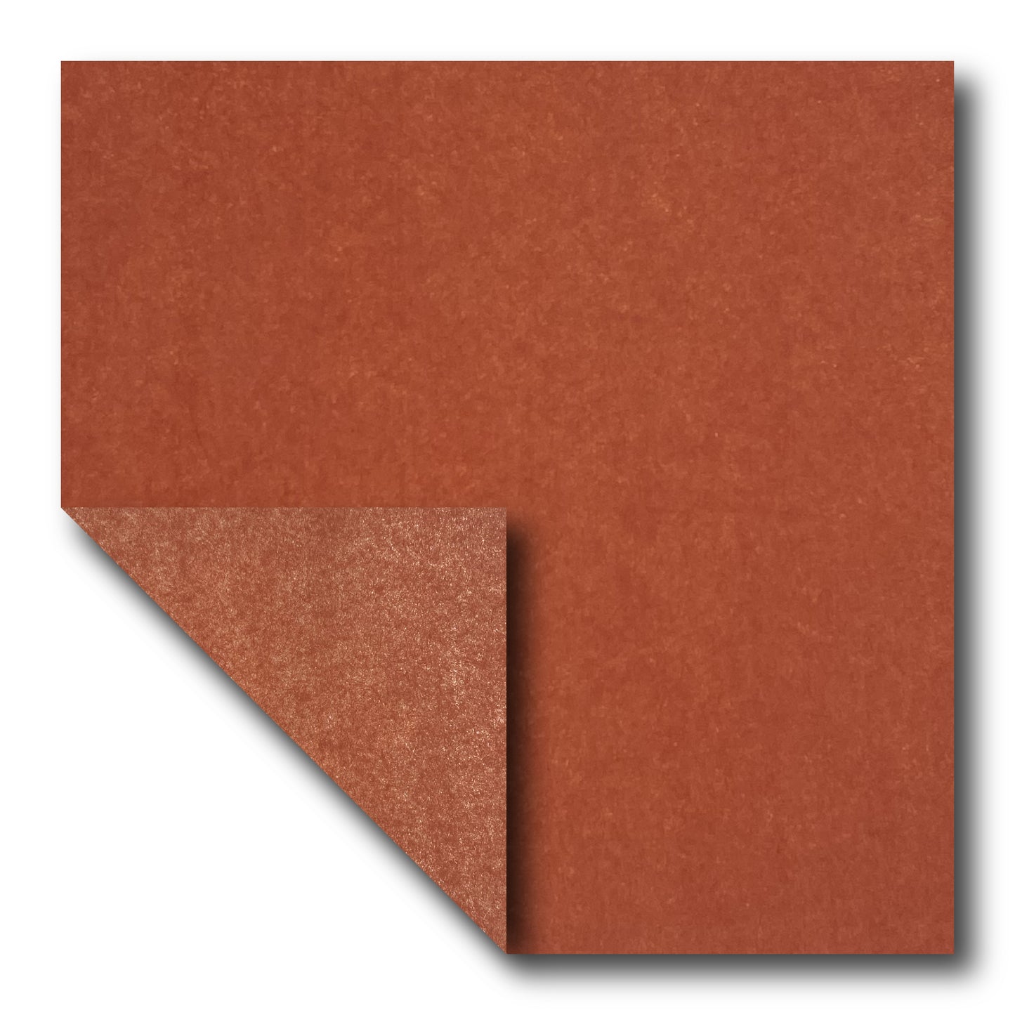 Double Tissue Foil Origami (Dual Color: Dark Orange/Sandstone) (Sold per sheet)