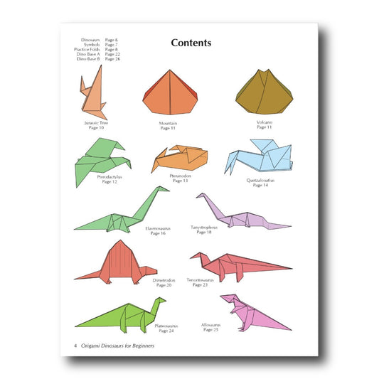 Origami Dinosaurs for Beginners