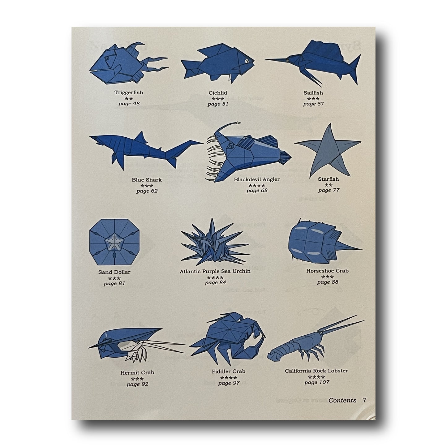 Sea Creatures in Origami
