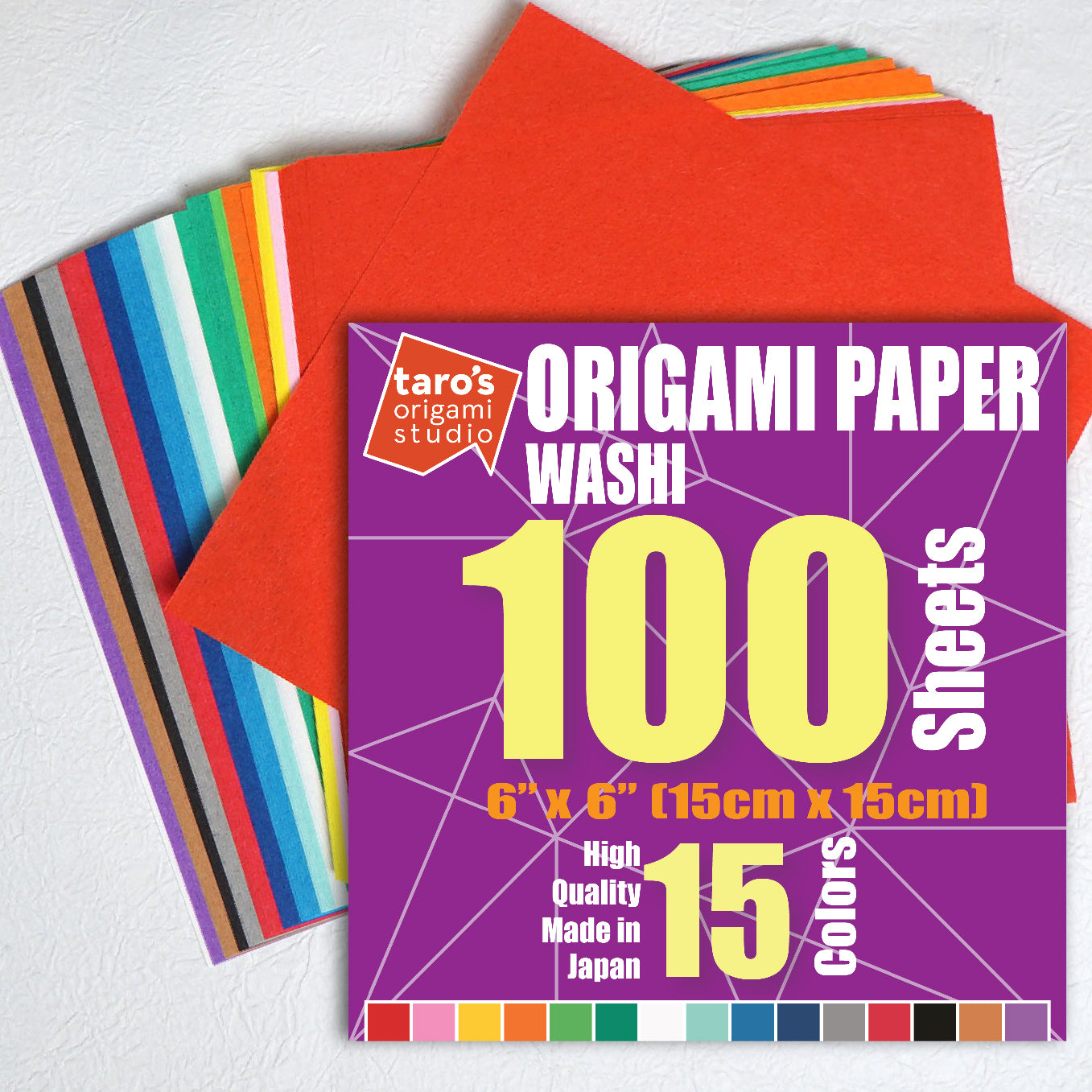Taro's Origami Studio] Large Duo (Diffrent Colors On Each Side) Doubl –  Taro's Origami Studio Store