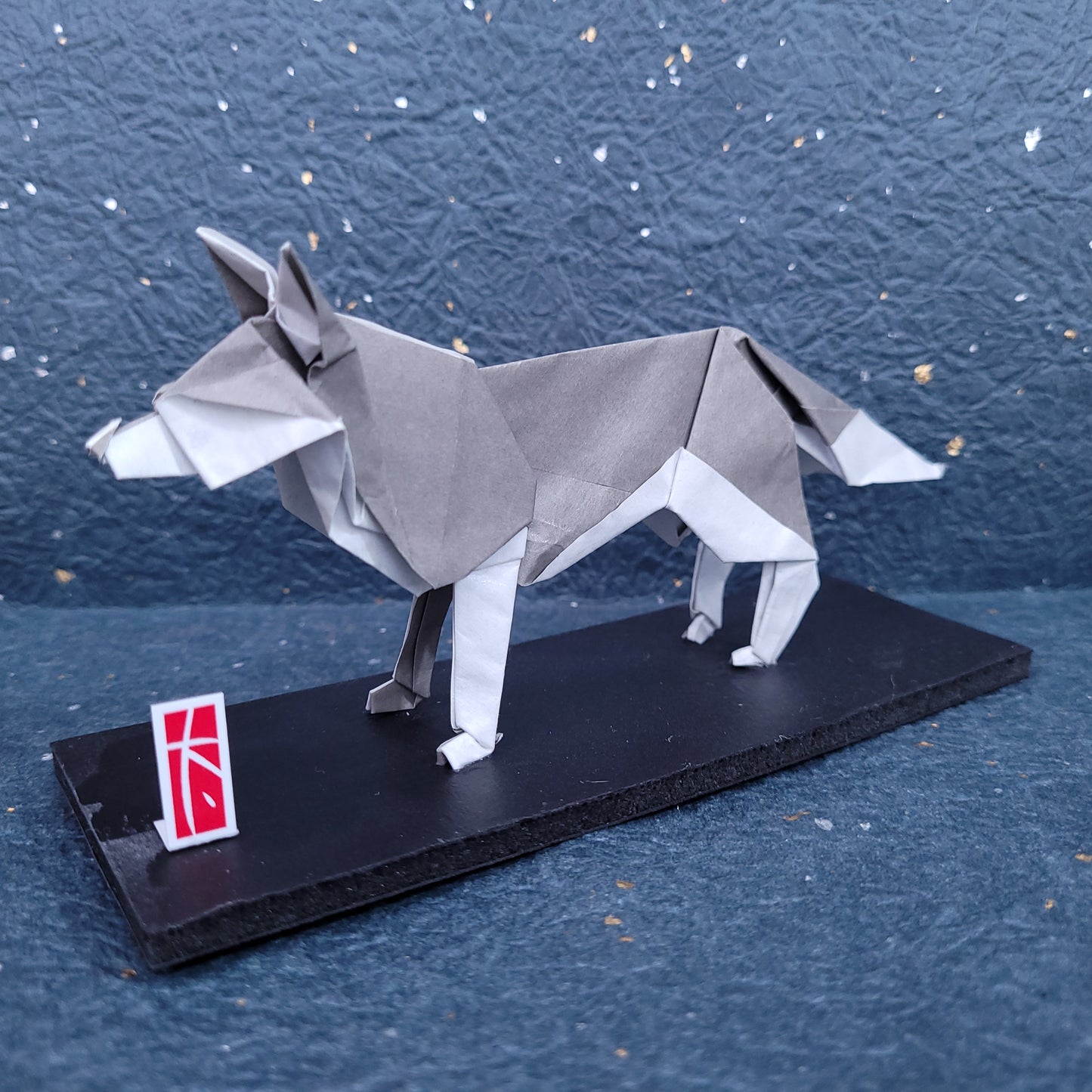 Gray Siberian Husky Dog, Taro's Origami Model (2023)