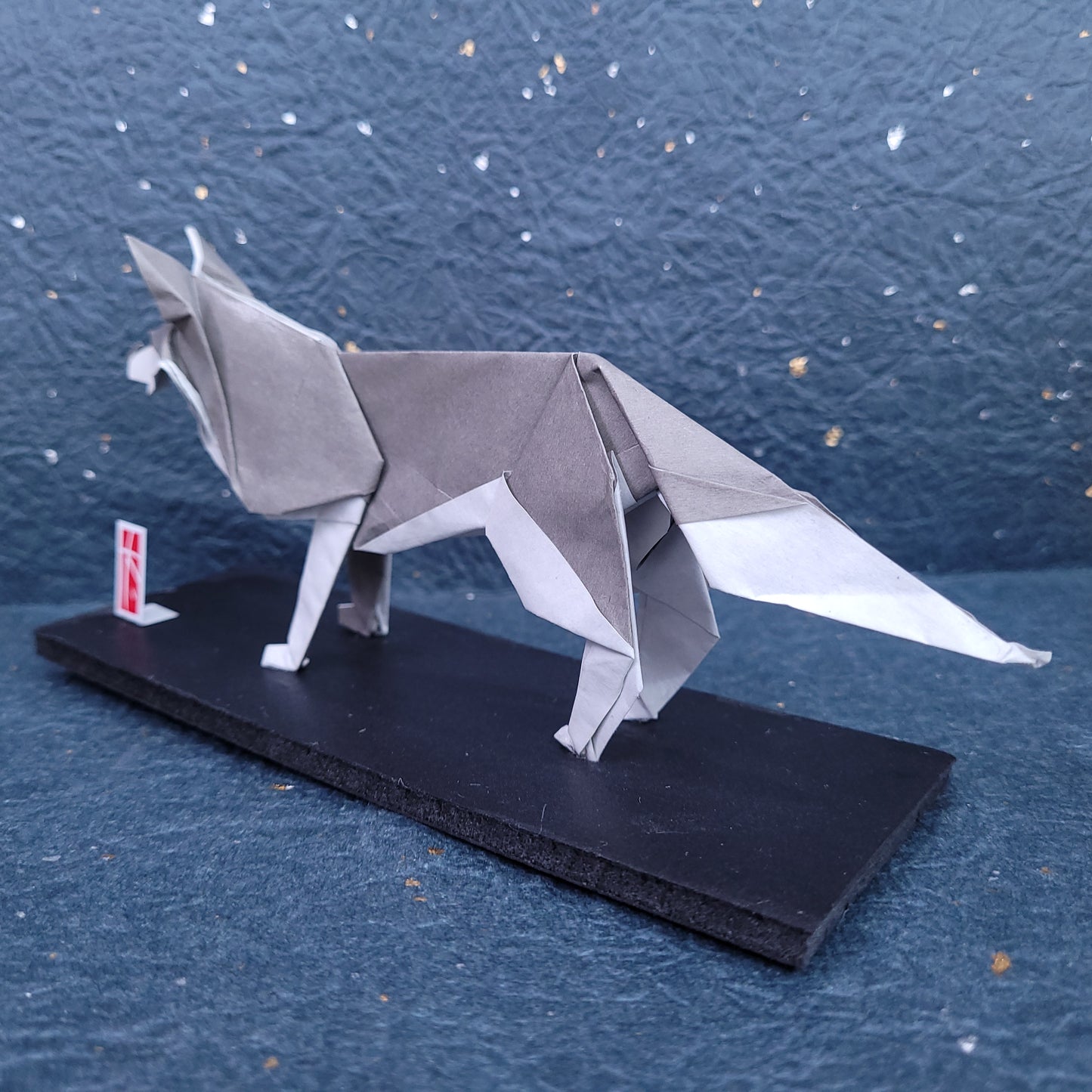 Gray Siberian Husky Dog, Taro's Origami Model (2023)