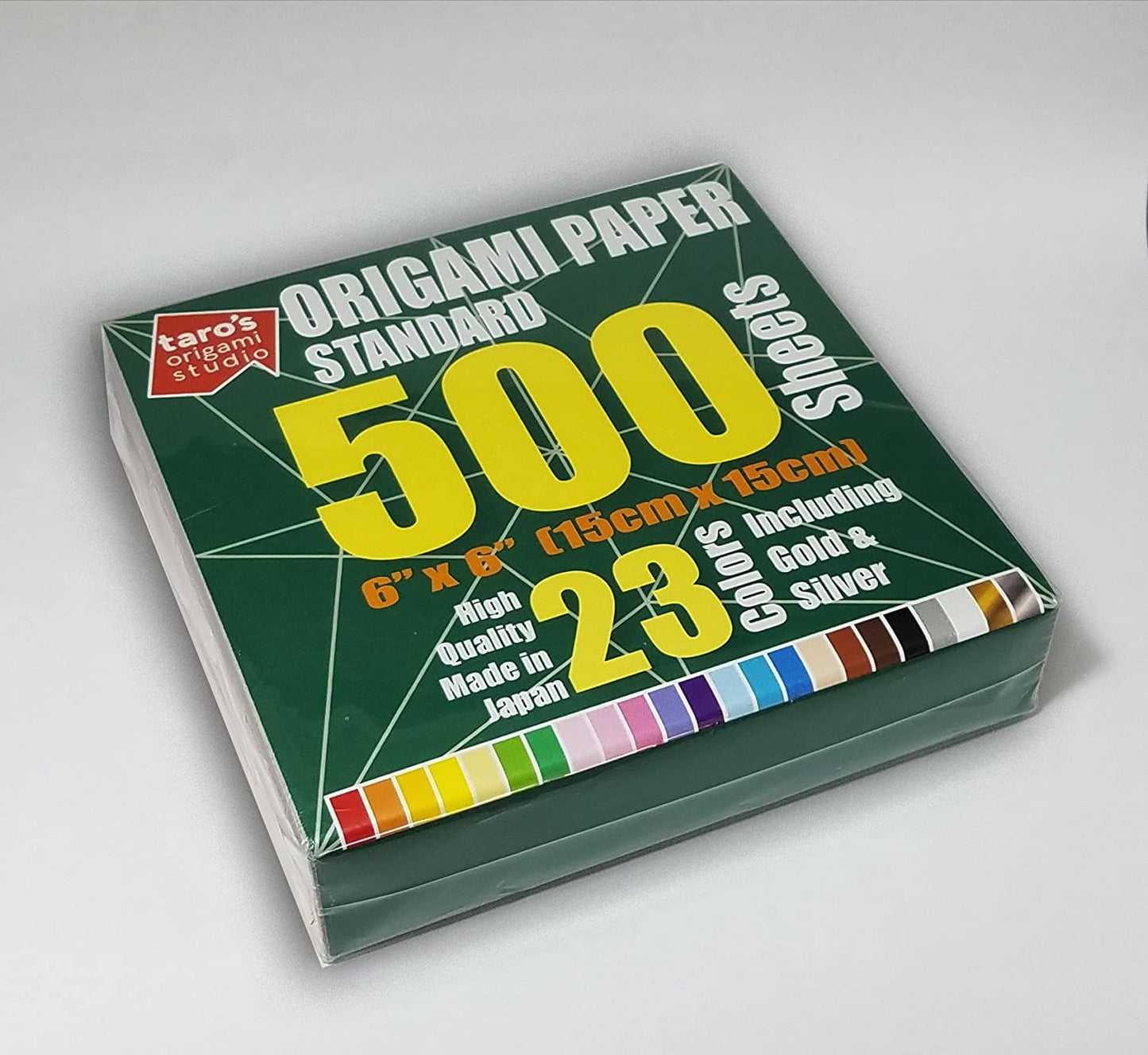 6 inch, 500 sheets, Single Side 23 Colors Including Gold and Silver