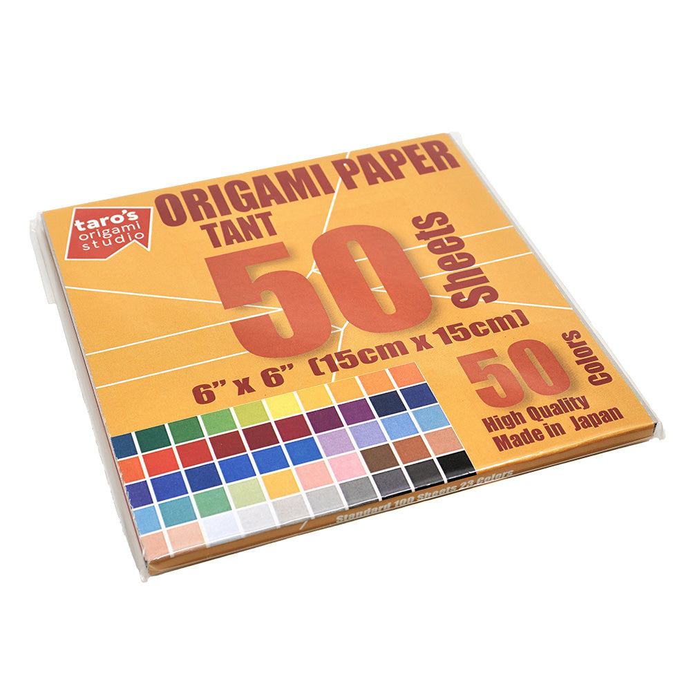 TANT Standard size 6 inch (15cm) Japanese Origami Paper, 50 Double Sided Sheets