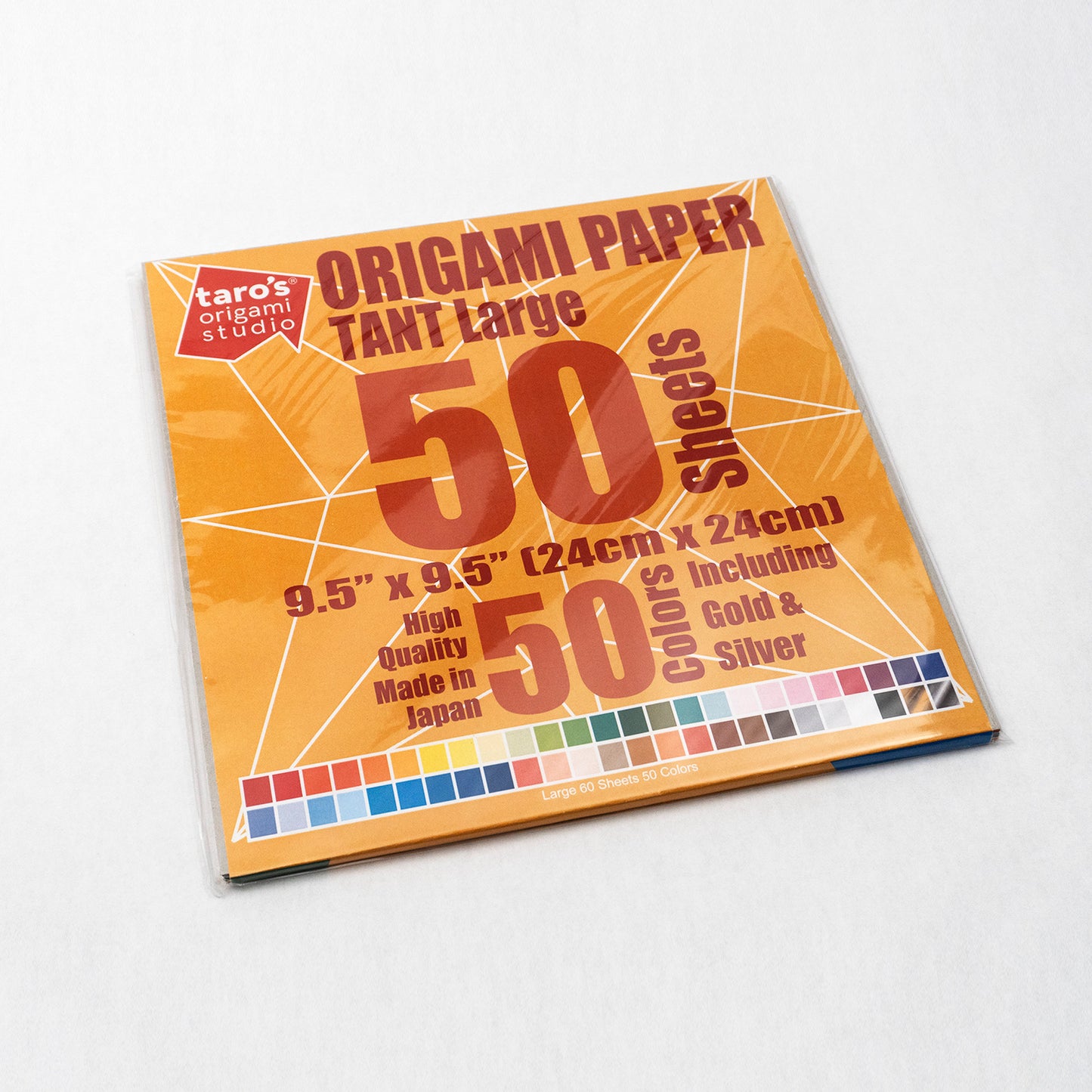 TANT Large size 9.5 inch (24cm) Japanese Origami Paper, 50 Double Sided Sheets