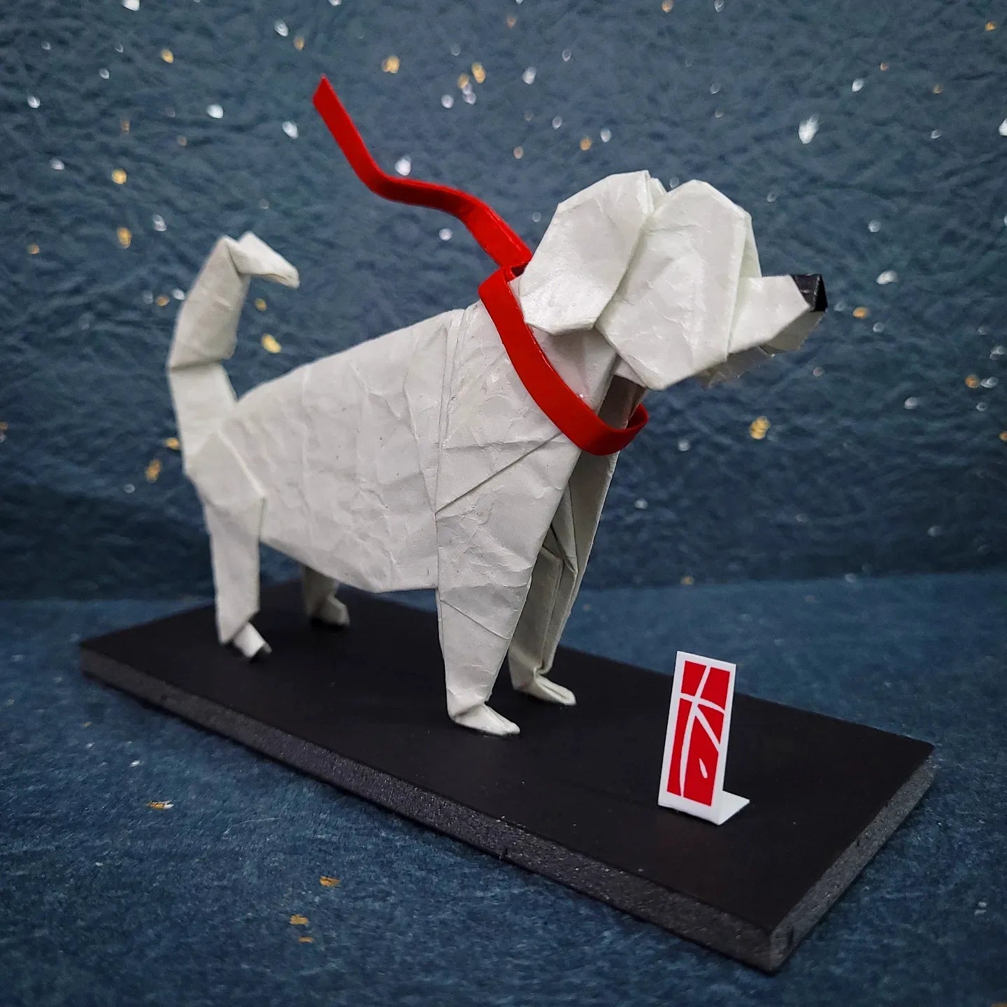 White Doodle Dog, by Taro Yaguchi 2023