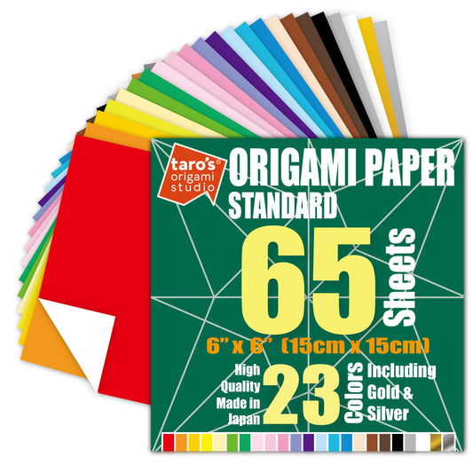 6 inch, 65 sheets, Single Side 23 Colors Including Gold and Silver