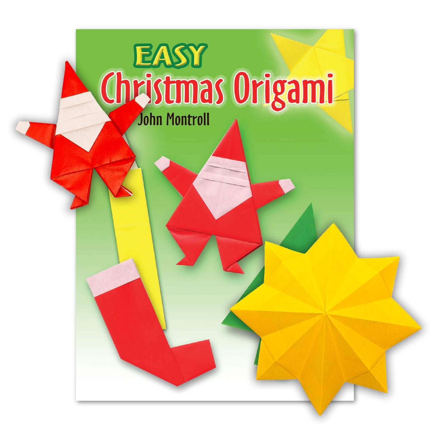 "Easy Christmas Origami" Book + Standard Paper Combo