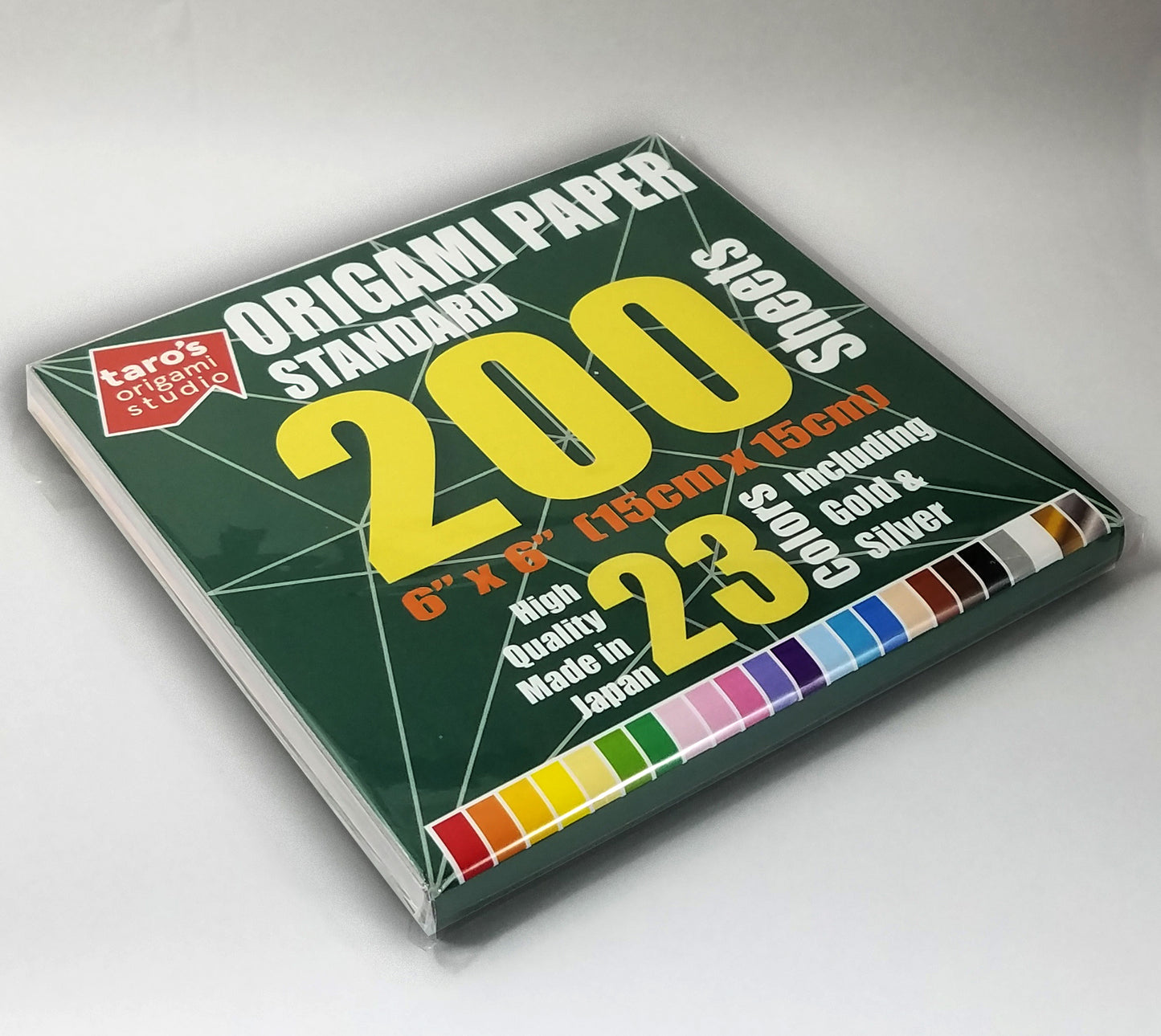 6 inch, 200 Sheets, Single Side 23 Colors Including Gold and Silver