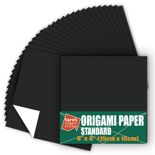 6 Inch One Sided Single Color (Black) 50 Sheets (All Same Color)