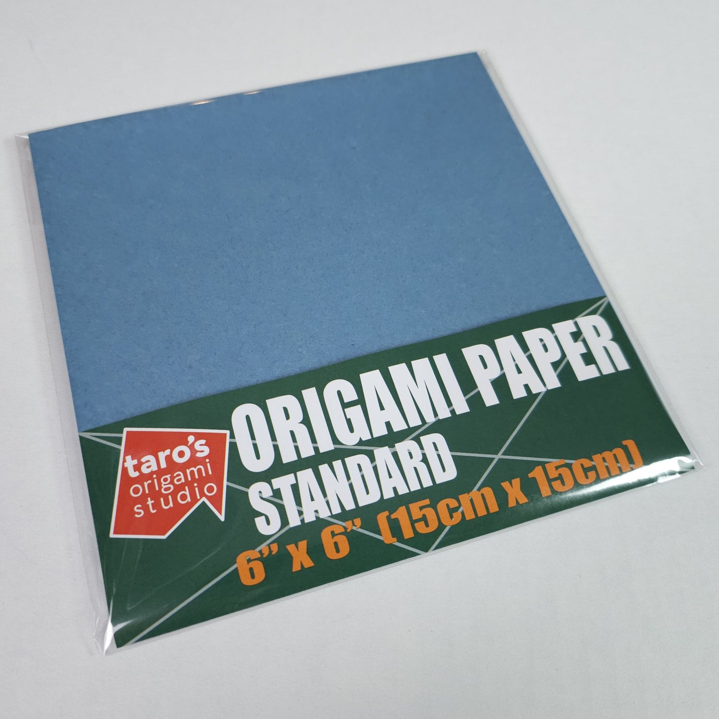Standard 6 Inch One Sided Single Color (Blue Grey) 50 Sheets (All Same Color) Square Easy Fold Premium Japanese Paper for Beginner (Made in Japan)