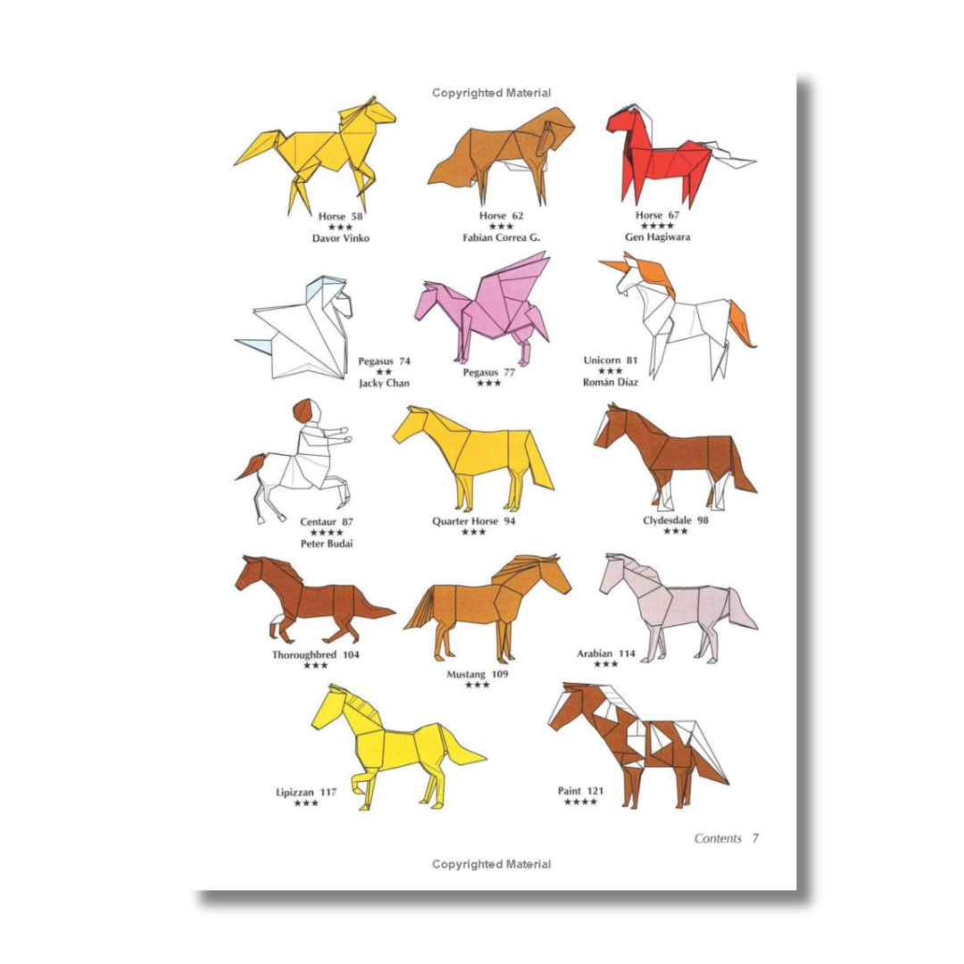 Horses in Origami