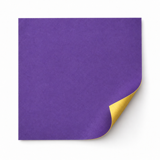 Duo Washi Gold/Purple 10inch (24cm) 10sheets 金と紫の両面和紙折紙