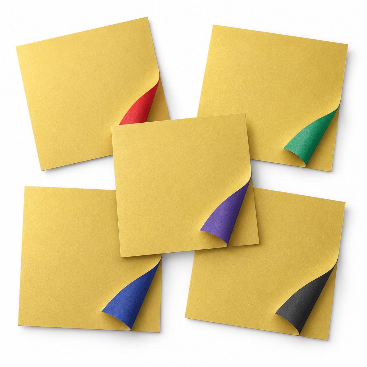 Duo Washi Assortment 10inch (24cm) 10sheets 金と色の両面和紙折紙 アソート