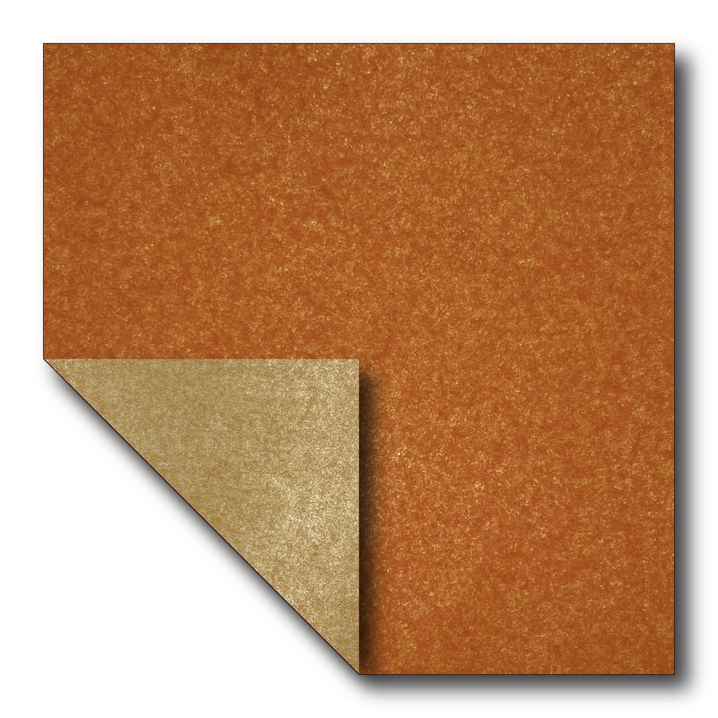 Double Tissue Foil Origami (Dual Color: Apricot Pearl/Orange) (Sold per sheet)