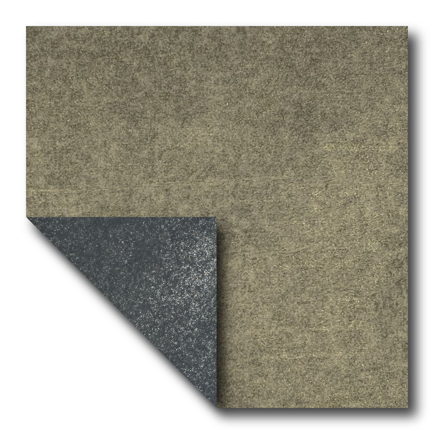 Double Tissue Foil Origami (Dual Color: Antique Platinum/Black) (Sold per sheet)