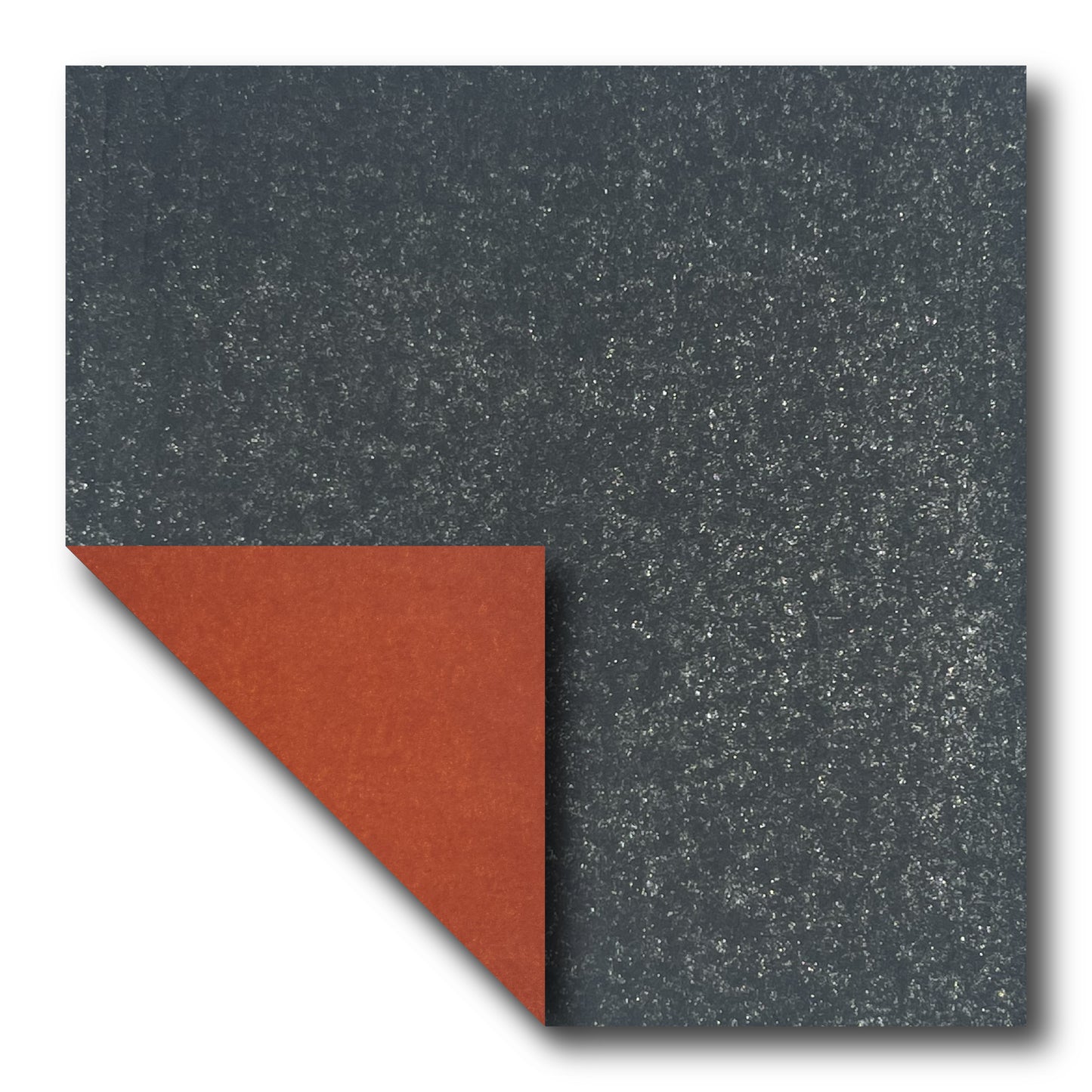 Double Tissue Foil Origami (Dual Color: Black/Orange) (Sold per sheet)