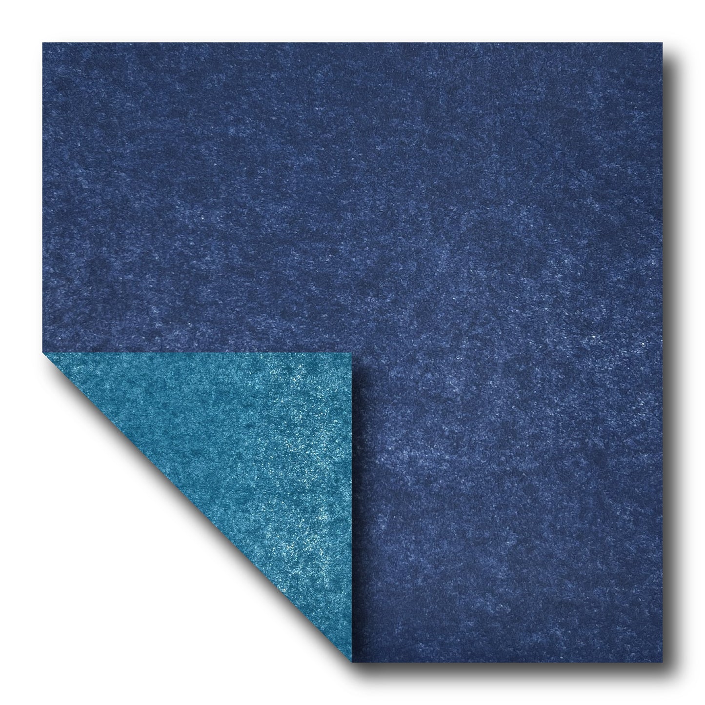 Double Tissue Foil Origami (Dual Color: Midnight Pearl/Turquoise) (Sold per sheet)