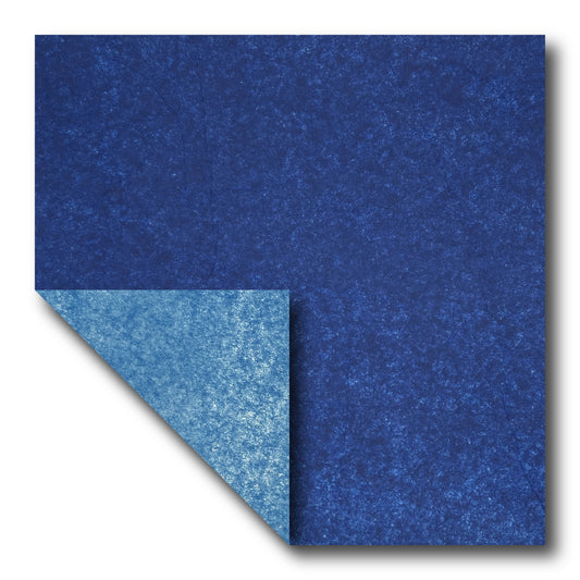 ダブルティッシュフォイル紙（両面カラー：サファイア/マリンブルー）（1枚単位での販売）