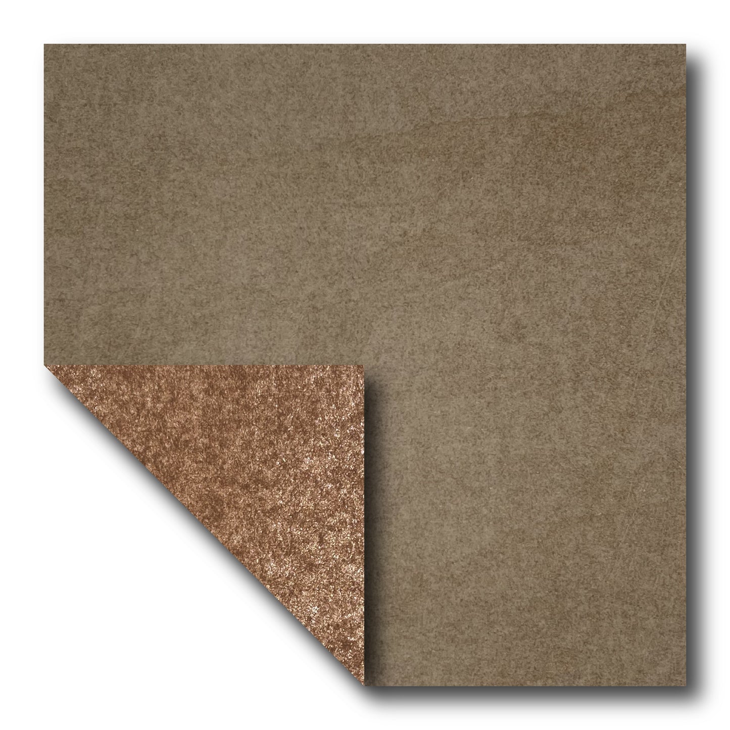 Double Tissue Foil Origami (Dual Color: Tan/Brown) (Sold per sheet)