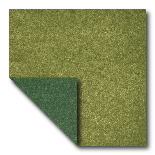 Double Tissue Foil Origami (Dual Color: Tea Green/Emerald) (Sold per sheet)