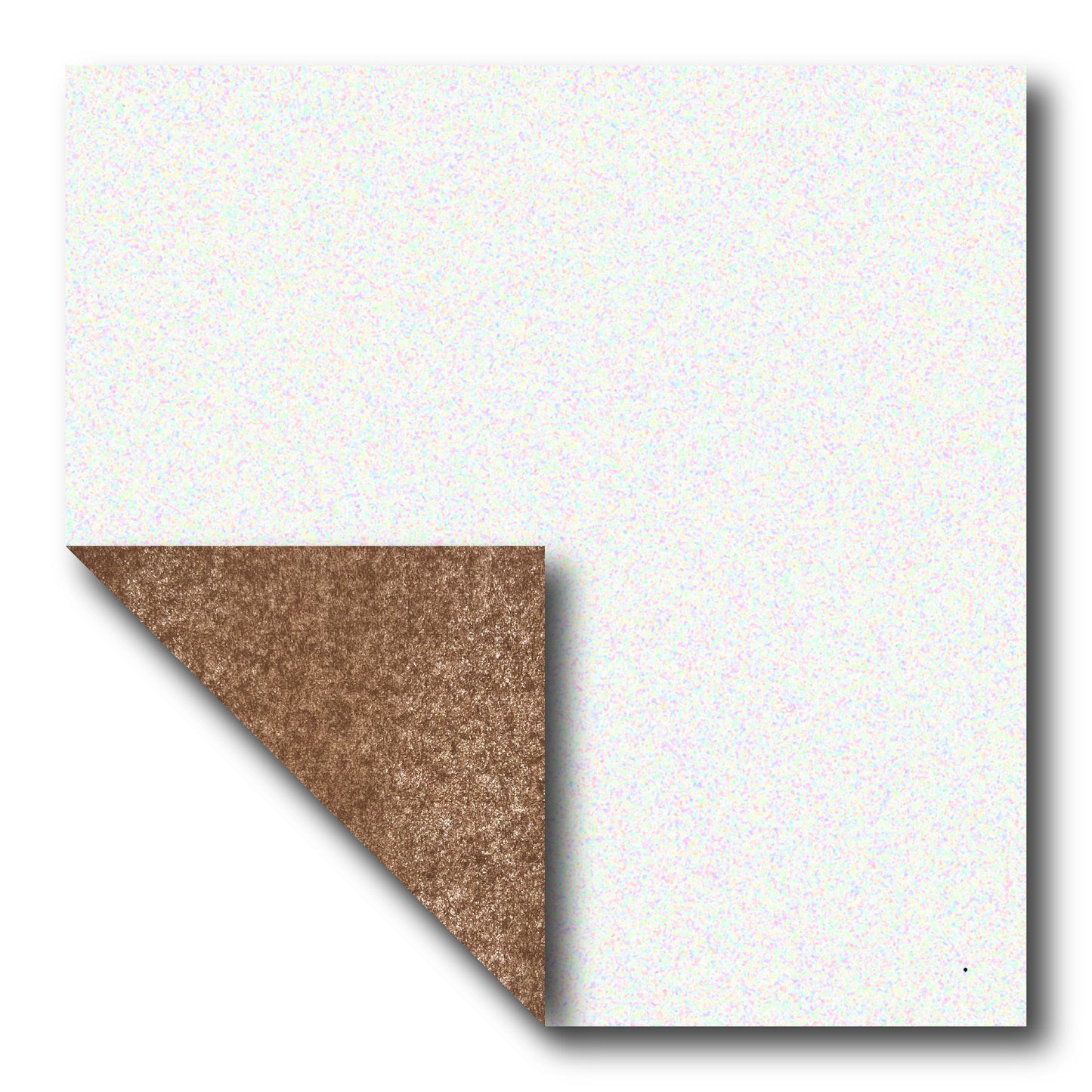 Double Tissue Foil Origami (Dual Color: White/Brown) (Sold per sheet: Store pickup only)