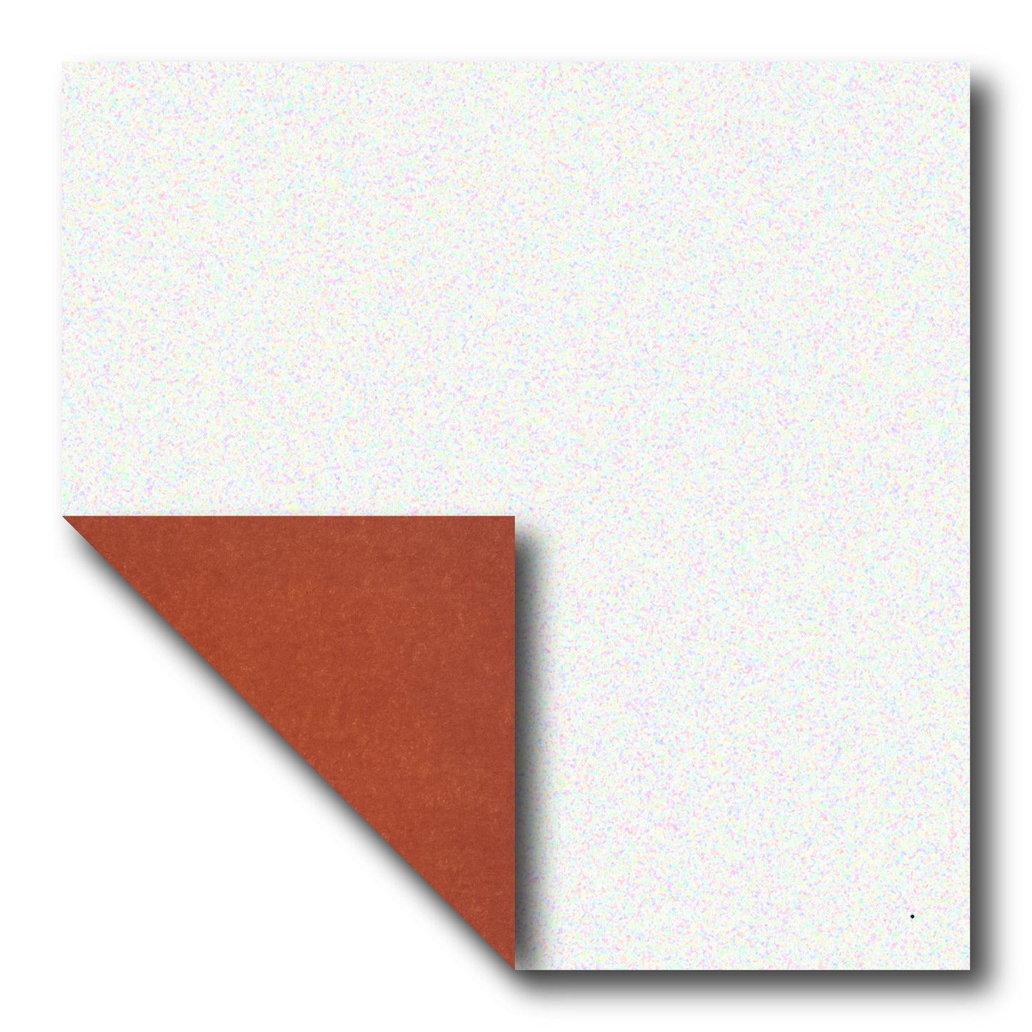 Double Tissue Foil Origami (Dual Color: White/Orange) (Sold per sheet: Store pickup only)