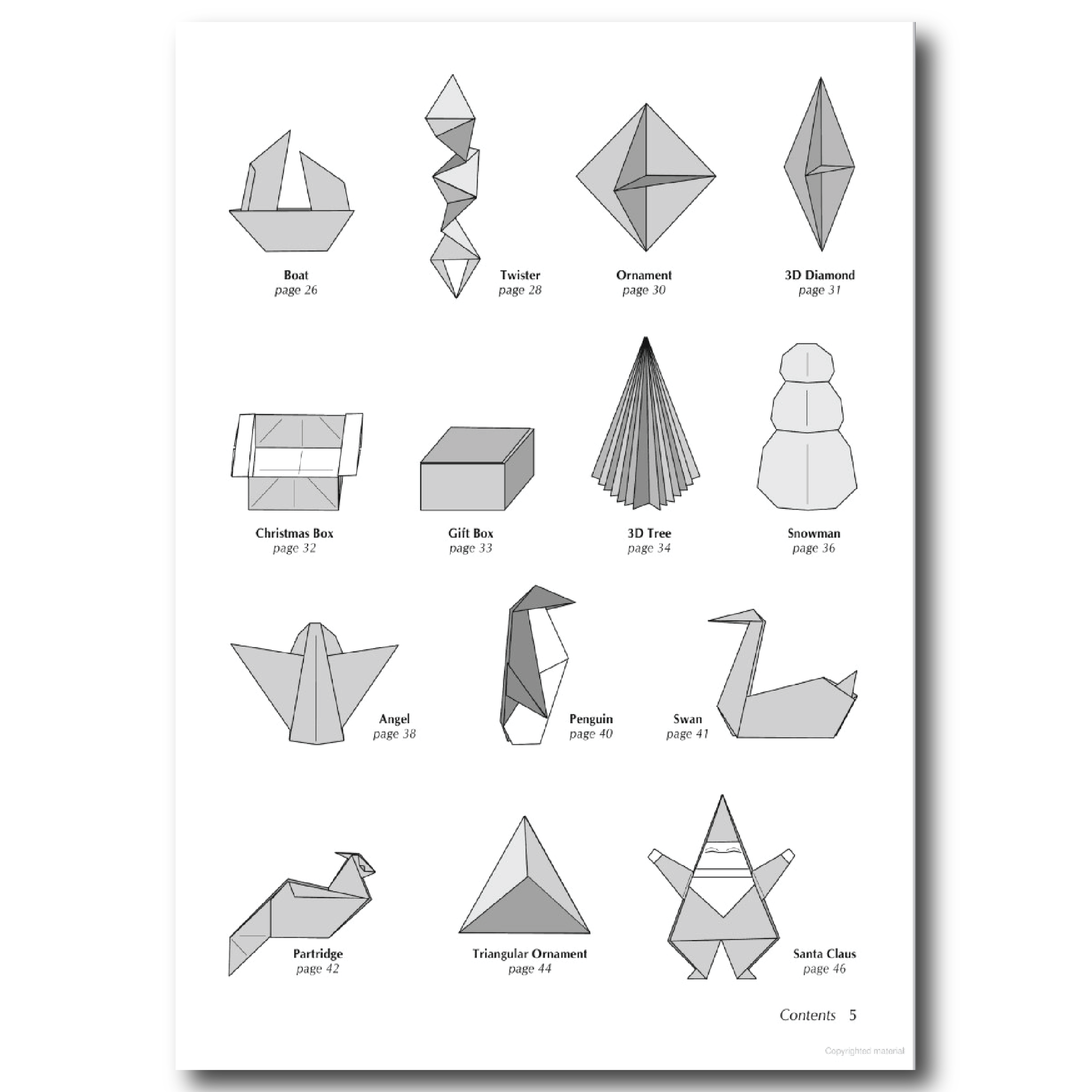 Christmas origami deals
