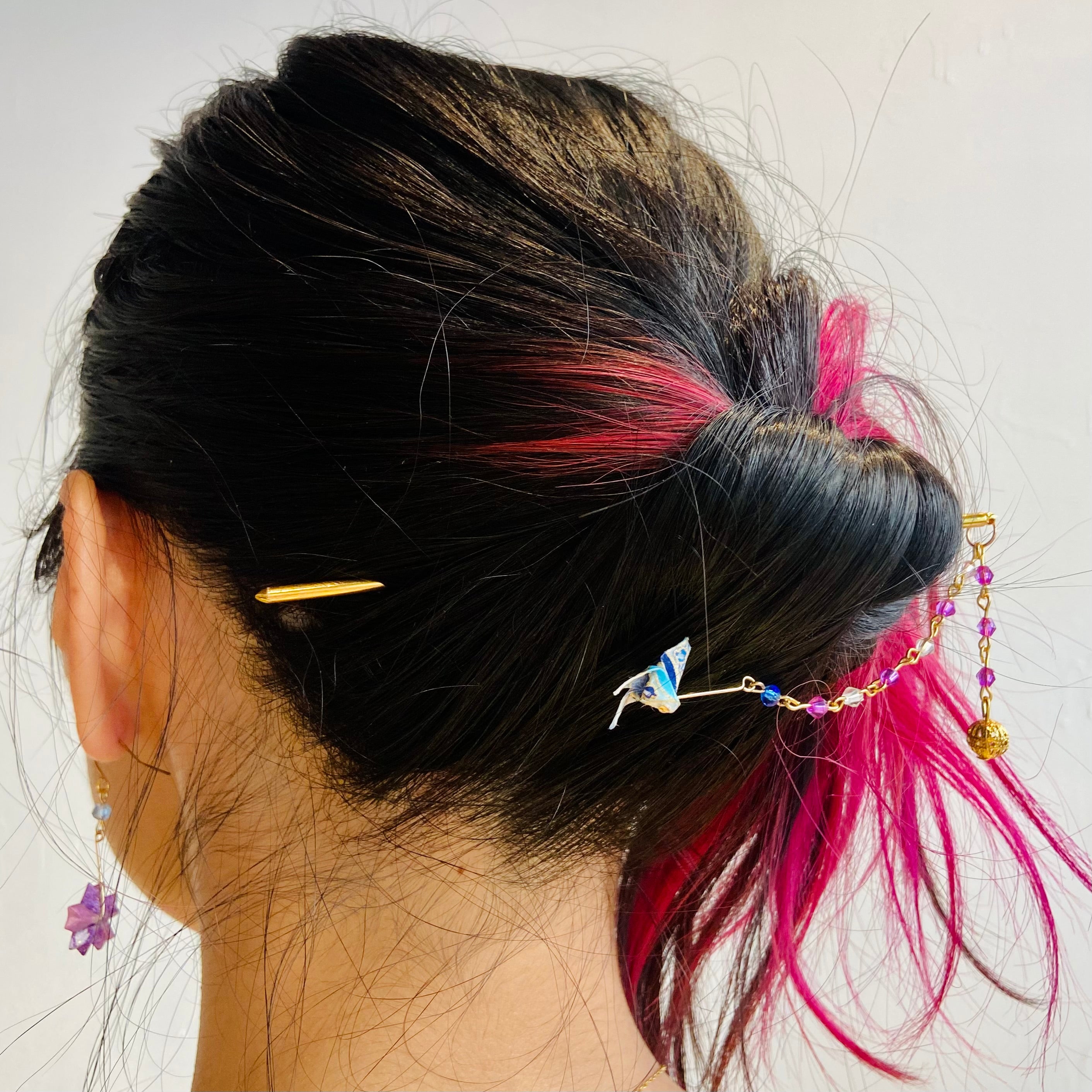 ORIGATO] Hair Stick (Kanzashi) - Origami Accessories (Handmade in