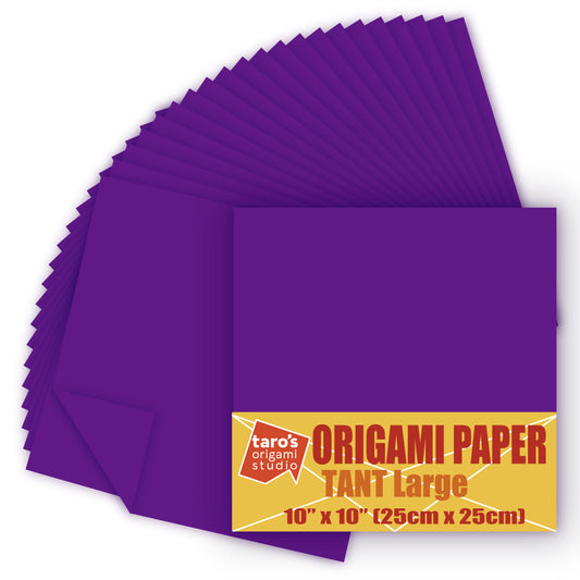 TANT Large 10 Inch (25 cm) Double Sided Single Color (Purple) 20 Sheets