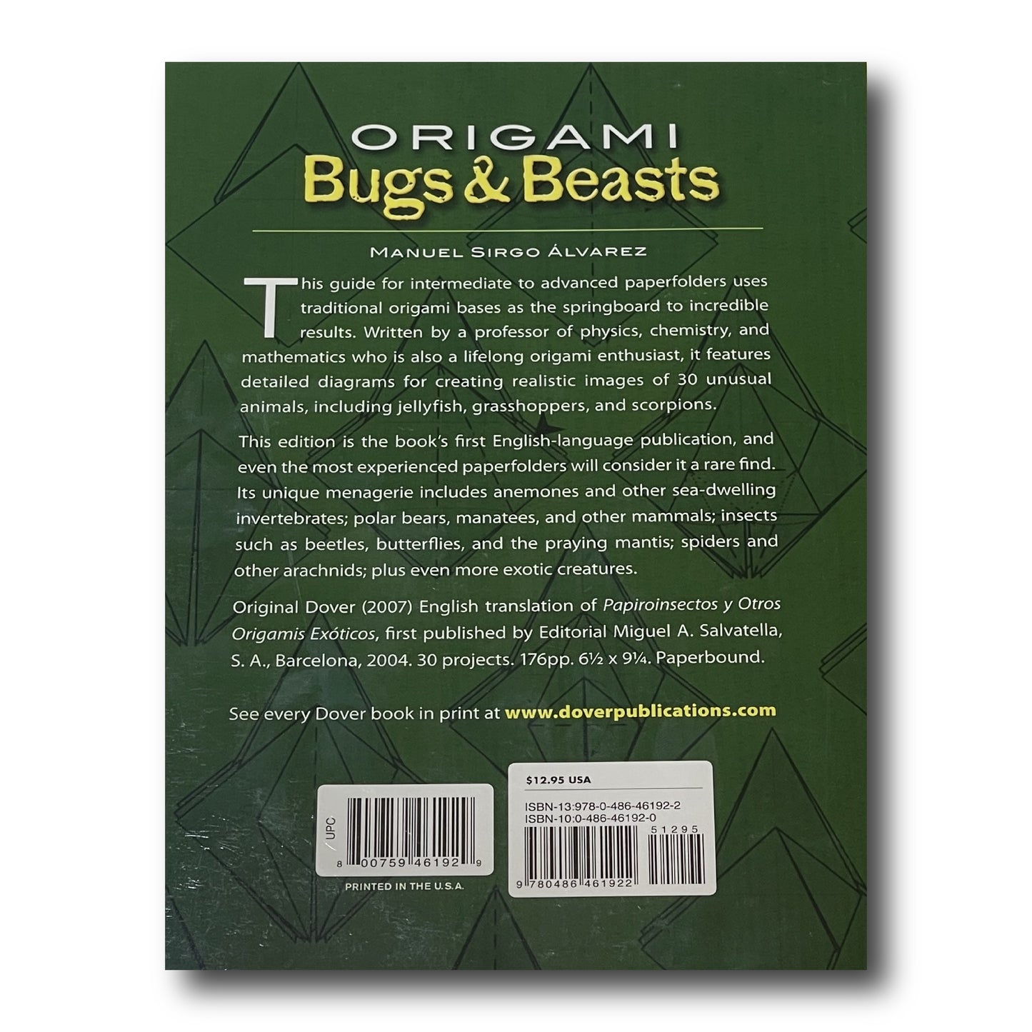 Origami Bugs & Beasts