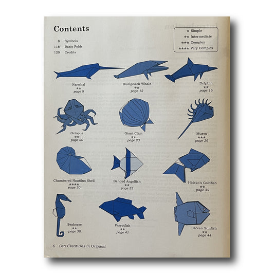 Sea Creatures in Origami