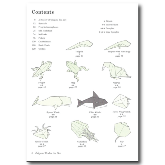 Origami Under the Sea