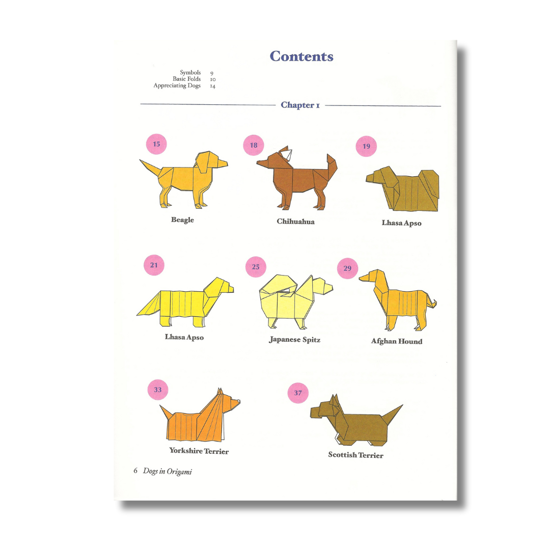 Dogs in Origami: 30 Breeds from Terriers to Hounds