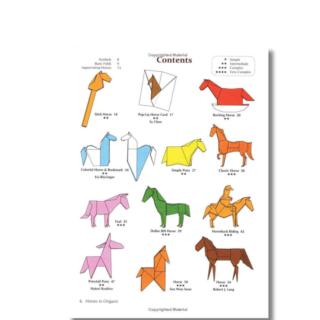 Horses in Origami