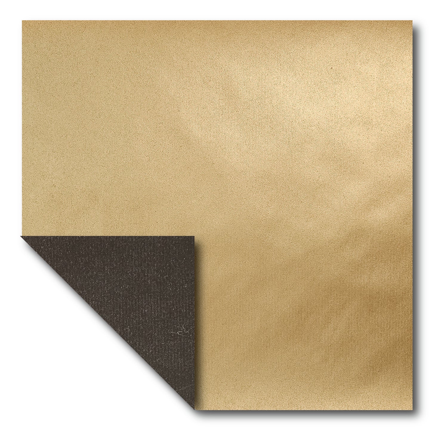 [Taro's Origami Studio] Duo Jumbo Gold/Black (Different Colors On Each Side) Double Sided Jumbo 1３.5 Inch (35 cm) Kami Paper with Color Change Patterns, 10 Sheets