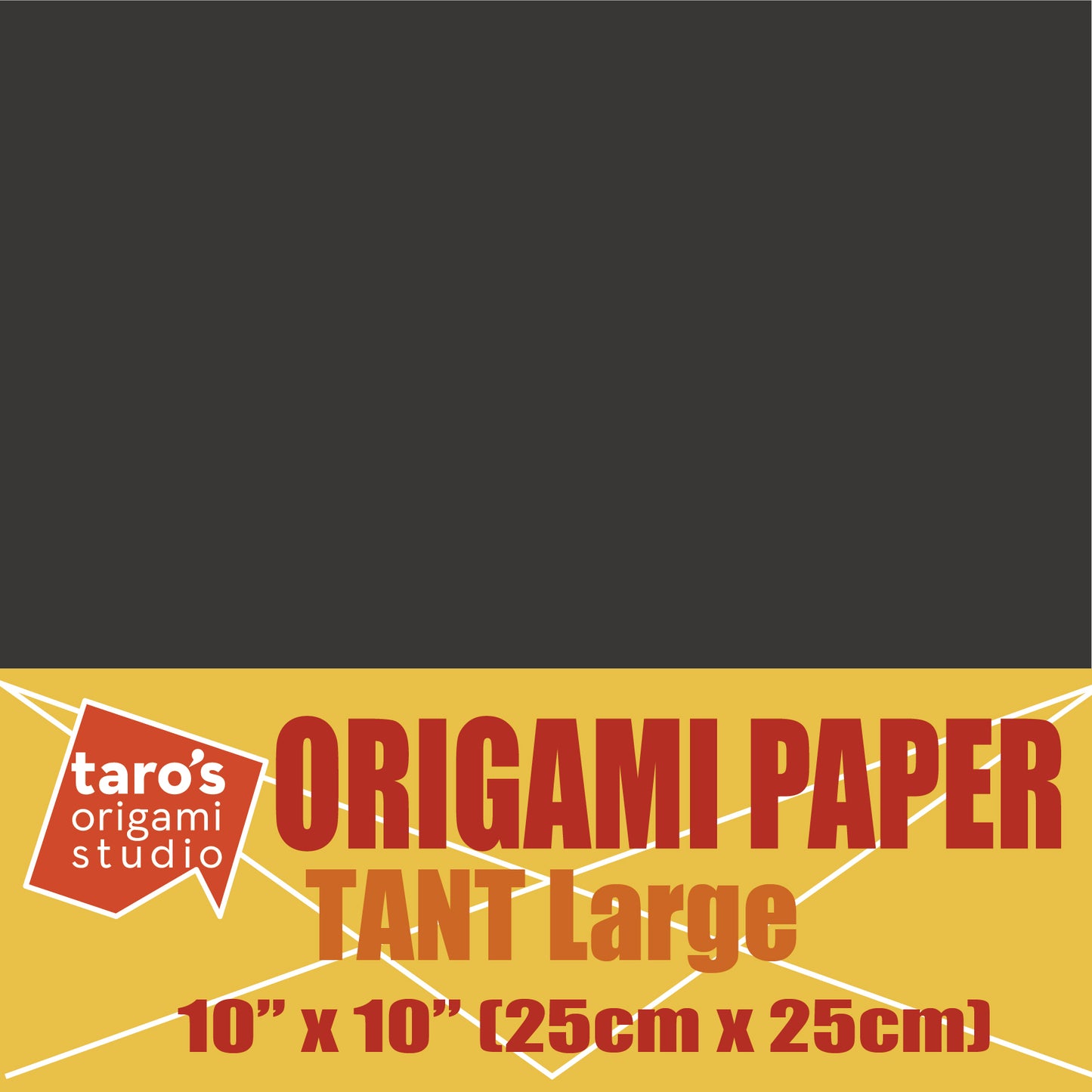 TANT Large 10 Inch (25 cm) Double Sided Single Color (Black) 20 Sheets