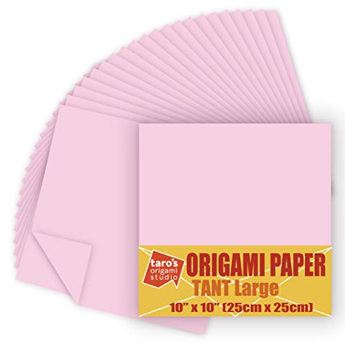 TANT Large 10 Inch (25 cm) Double Sided Single Color (Peach) 20 Sheets