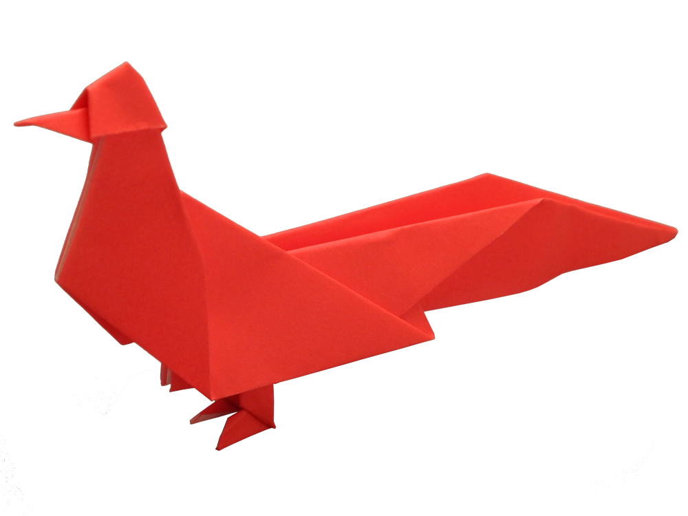 Red Single Color Premium Origami Paper