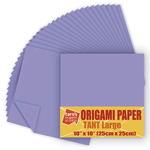 TANT Large 10 Inch (25 cm) Double Sided Single Color (Light Purple) 20 Sheets