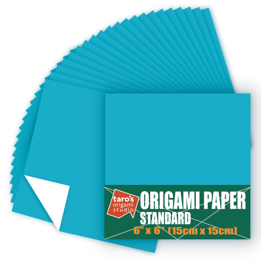 Standard 6 Inch One Sided Single Color (Light Blue) 50 Sheets (All Same Color)