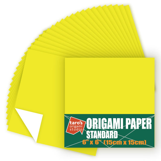 6 Inch One Sided Single Color (Yellow) 50 Sheets (All Same Color)
