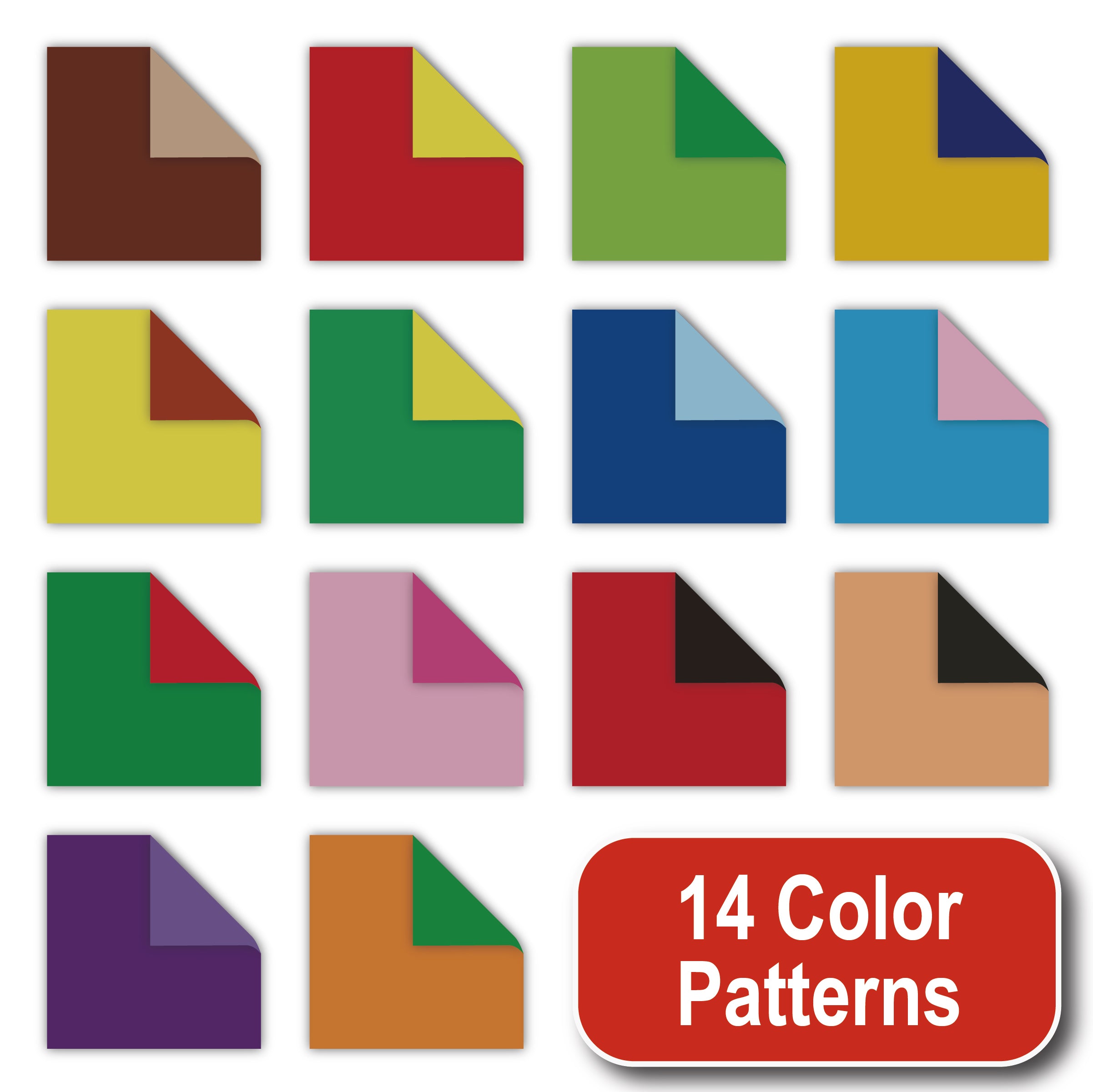 Taro's Origami Studio] Large Duo (Different Colors On Each Side